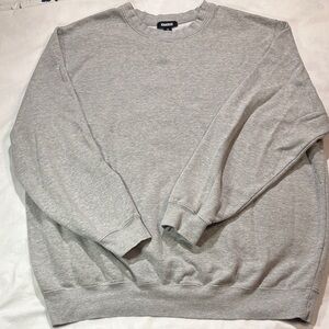 KingSize Men's Light Gray Crewneck Pullover Sweatshirt Size 3XL EUC
